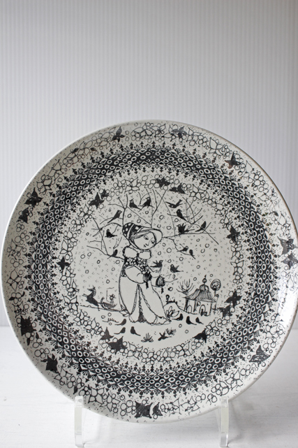 北欧ヴィンテージ/Bjorn Wiinblad（ヴョルン・ウィンブラッド）シーズンプレート/冬/SOLD OUT