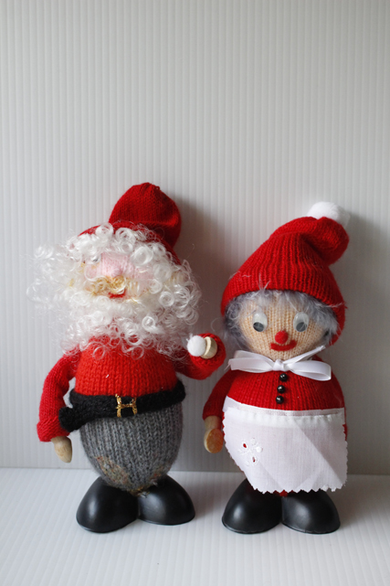 【クリスマス】北欧ヴィンテージ/手編み/ニッセのカップル