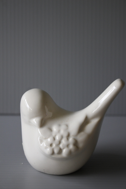 北欧ヴィンテージ/Rosa Ljung/オブジェ/小鳥/ホワイト/SOLD OUT