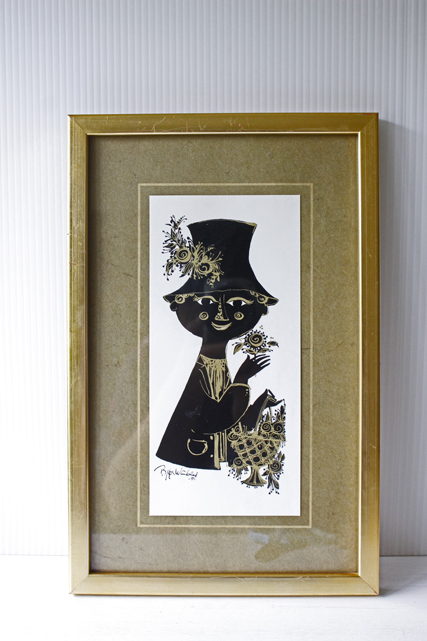 北欧ヴィンテージ/Bjorn Wiinblad（ヴョルン・ウィンブラッド/影絵/紳士/SOLD OUT