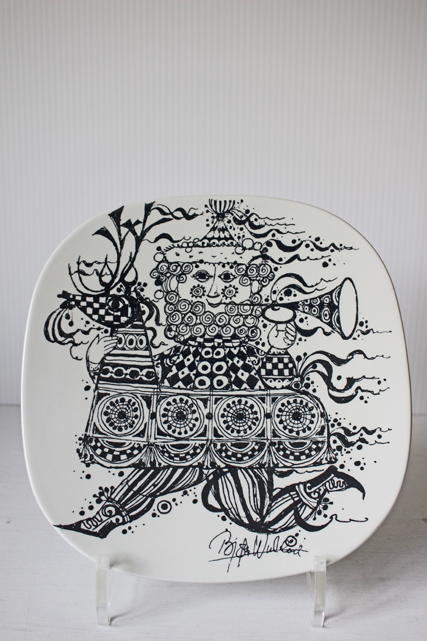 北欧ヴィンテージ/Bjorn Wiinblad/イヤープレート/1968年ー1969年/SOLD OUT