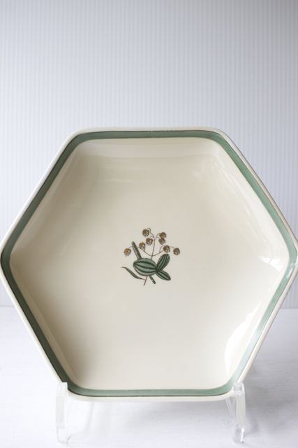 北欧ヴィンテージ/Royal Copenhagen/六角形プレート/小判草/SOLD OUT