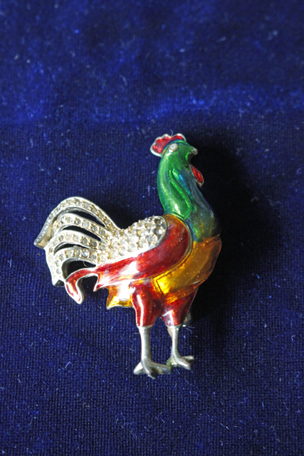 北欧アクセサリー/ヴィンテージブローチ/ニワトリモチーフ/SOLD OUT