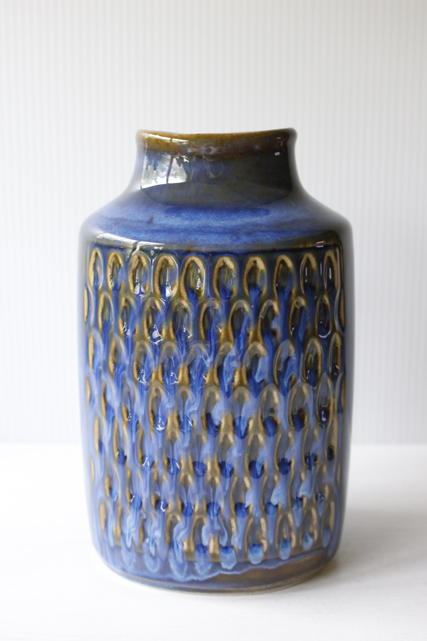 大サイズ！Soholm（スーホルム）/北欧ヴィンテージ花瓶/ネイビーブルー/SOLD OUT