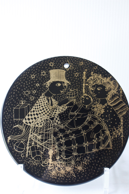 再入荷！Bjorn Wiinblad（ヴョルン・ウィンブラッド）/マンスリープレート（12月）/ブラック/A