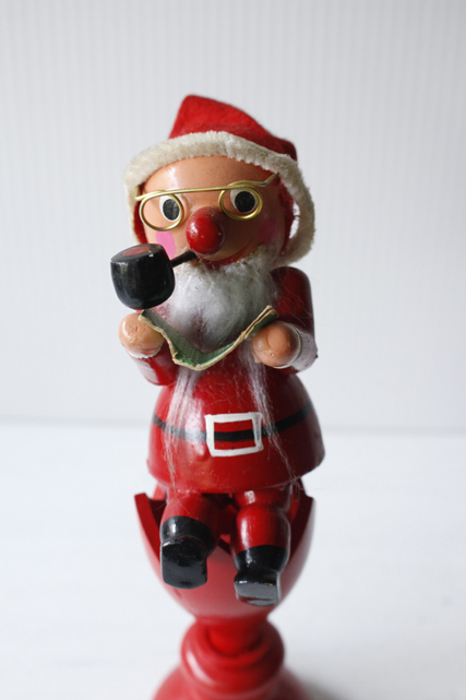 【クリスマス】スウェーデン製/木製キャンドル&サンタクロース/セット/SOLD OUT