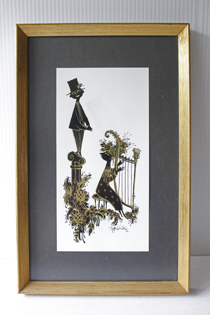 北欧ヴィンテージ/Bjorn Wiinblad（ヴョルン・ウィンブラッド/影絵/二人で演奏会/SOLD OUT