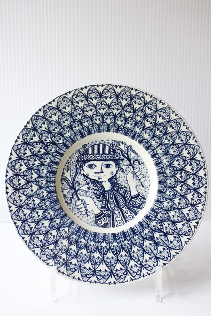 北欧ヴィンテージ/Bjorn Wiinblad（ヴョルン・ウィンブラッド）女の子/ネイビー/SOLD OUT