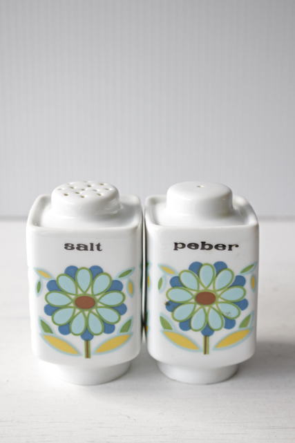 北欧ヴィンテージ/レトロフラワー/ソルト＆ペッパー/SOLD OUT