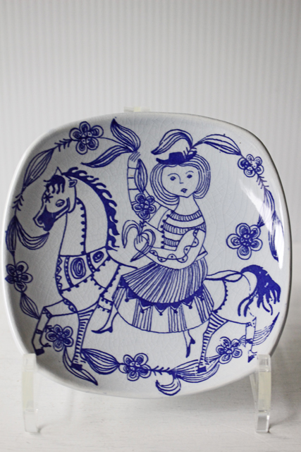 北欧ヴィンテージ/Stavangerflint（スタヴァンゲルフリント）/Kari Nyquist/絵皿/SOLDOUT