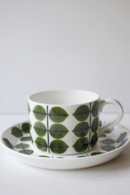 北欧ヴィンテージ/Gustavsberg/スティグ・リンドベリ/BERSA/ベルサ/カップ＆ソーサー/No.1