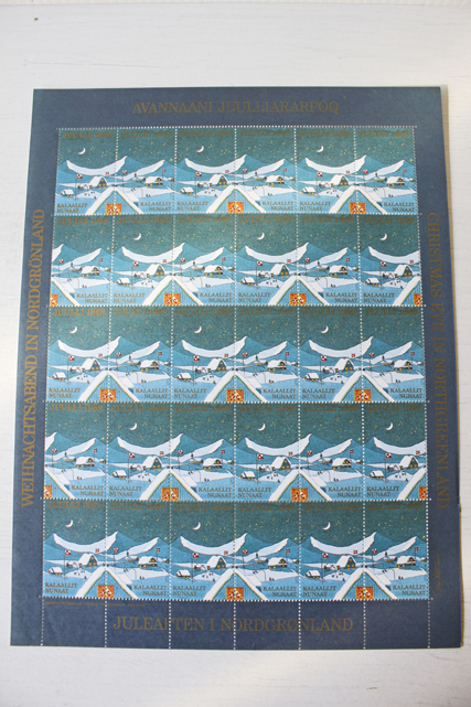 レア！北欧ヴィンテージクリスマスシール/グリーンランドの家/SOLD OUT