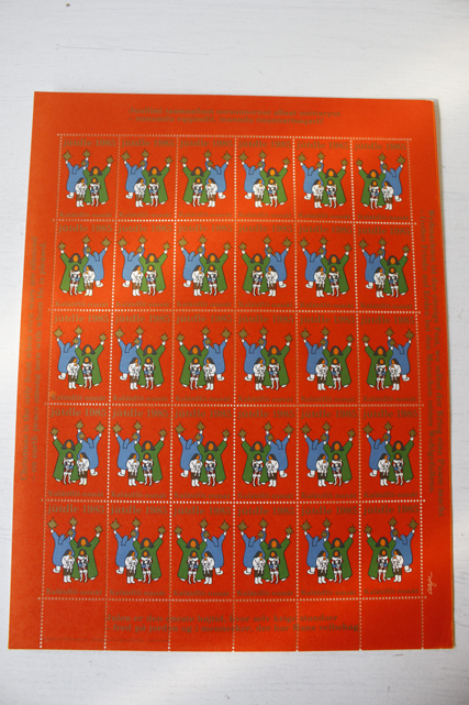 レア！北欧ヴィンテージクリスマスシール/グリーンランドのクリスマス