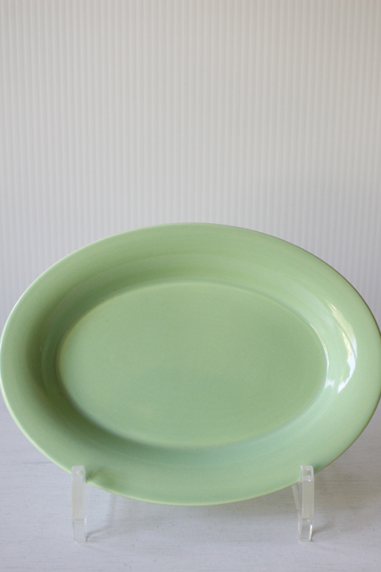 北欧ヴィンテージ/Royal Copenhagen /オーバルプレート/Ursula/ウワスラ/ミントグリーン/SOLD OUT