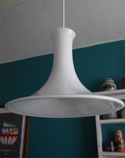 北欧照明/Holmegaard/ペンダントランプ/ピュアホワイト/ガラス/Φ29.5cm/SOLD OUT