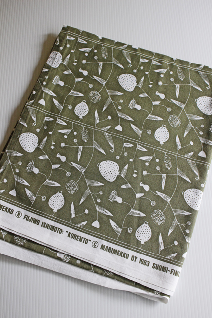 北欧ヴィンテージ/プリントファブリック/Marimekko/KORENTO/120×148cm