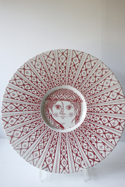 大判！北欧ヴィンテージ/Bjorn Wiinblad/飾り絵皿/美しい少女/SOLD OUT