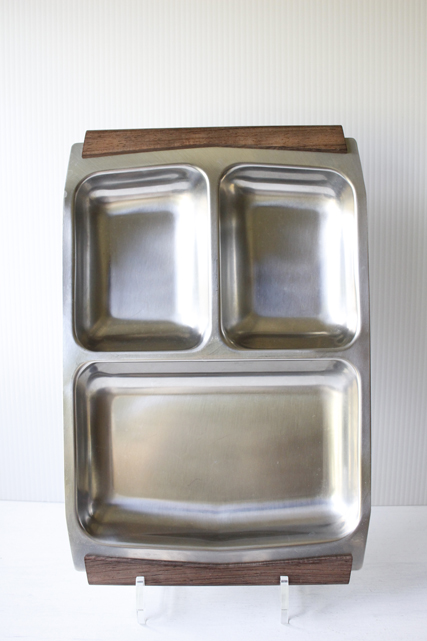 【大サイズ】北欧ヴィンテージ/ステンレスプレート/仕切り付き/SOLD OUT