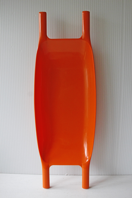 北欧ヴィンテージ/BROR EISENHAROT/プラスティックトレイ/オレンジ