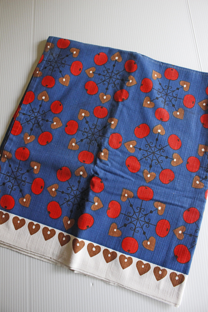 【クリスマス】北欧ヴィンテージ/テーブルクロス/クリスマスモチーフ