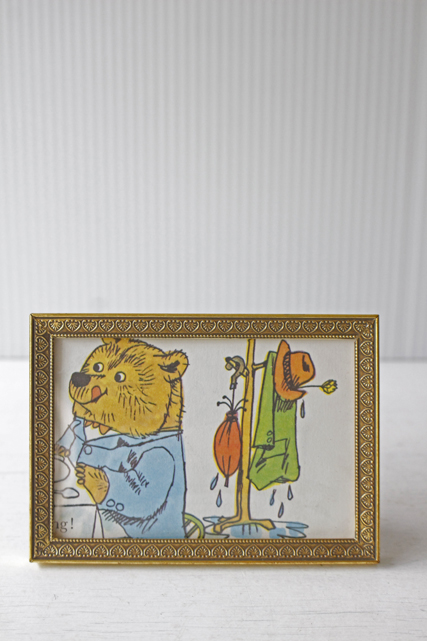 北欧ヴィンテージ/フォトフレーム(ガラスあり）/（10.5×7.5cm）/SOLD OUT