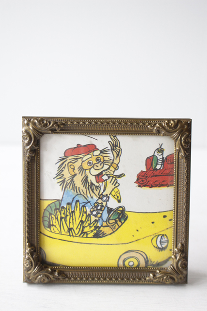 北欧ヴィンテージ/フォトフレーム(ガラスあり）/（8×8cm）/SOLD OUT
