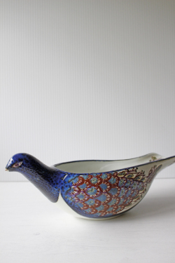 北欧ヴィンテージ/Aluminia/Royal Copenhagen/テネラ/鳥型花瓶/SOLD OUT