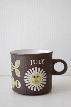 イギリスヴィンテージ/HORNSEA社/マグカップ/JULY/SOLD OUT