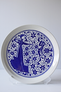 北欧ヴィンテージ/Gustavsberg/BAGSKYTT/ケーキプレート