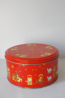 【クリスマス】ヴィンテージ缶/聖者の行進/クッキー缶/SOLD OUT