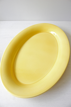 北欧ヴィンテージ/Royal Copenhagen /オーバルプレート/Ursula/ウワスラ/イエロー（中）/SOLD OUT
