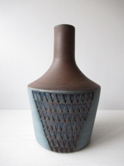 北欧ヴィンテージ/スウェーデン製/花瓶/ネイビーブルー/SOLD OUT