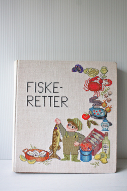 北欧刺繍/スクラップブック/魚料理のレシピ/SOLD OUT