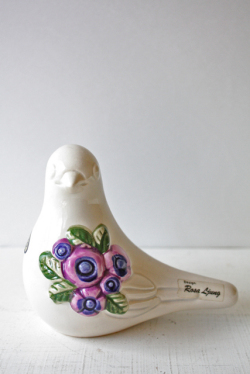 北欧ヴィンテージ/Rosa Ljung/オブジェ/小鳥とお花/SOLD OUT