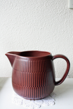 北欧ヴィンテージ/Royal Copenhagen（ロイヤルコペンハーゲン）Aluminia /Marselis/ピッチャー/ブラウン/SOLD OUT