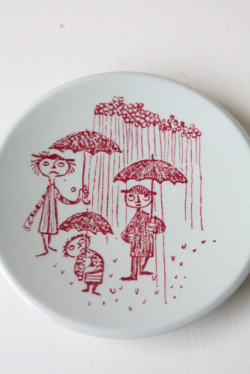 Bjorn　Wiinblad（ヴョルン・ウィンブラッド）/豆皿/雨降り/SOLD OUT