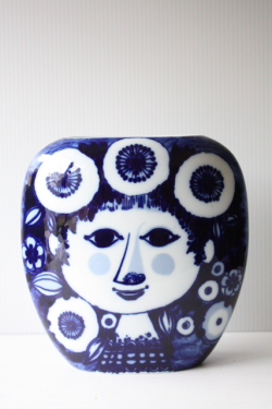 北欧ヴィンテージ/Bjorn Wiinblad（ヴョルン・ウィンブラッド）/花瓶/微笑む女性/SOLD OUT