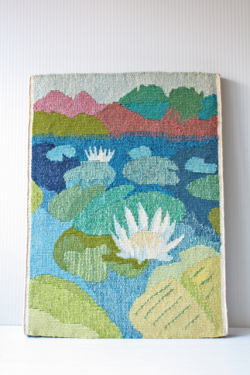 北欧織物/フレミッシュ織/蓮の花/SOLD OUT