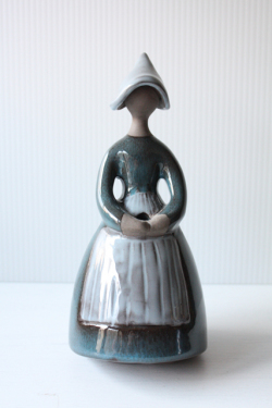 北欧ヴィンテージ/jie gantofta/花瓶/フラワーガール/青いドレス/SOLD OUT