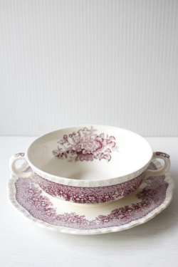 イギリスヴィンテージ/ Mason's /耳付きスープボウル/ヴァイオレット/SOLD OUT