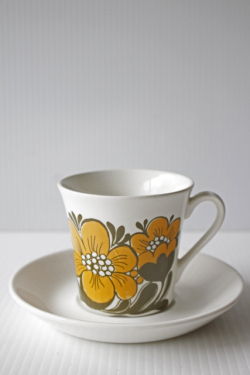 北欧ヴィンテージ/Figgjo（フィッギオ）/Solveig/カップ＆ソーサー