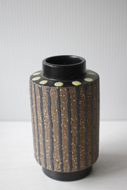 北欧ヴィンテージ/Upsala Ekeby/花瓶/ストライプ＆ドット模様/SOLD OUT
