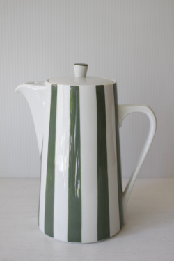 北欧ヴィンテージ/Lyngby Porcelain(リュンビュー・ポーセリン）/コーヒーポット/ストライプ/SOLD OUT