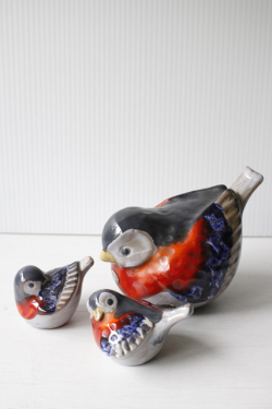 北欧ヴィンテージ/DECO社/小鳥の親子/Bセット/SOLD OUT