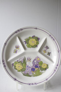 北欧ヴィンテージ/Figgjo/フラワーガール/ランチプレート