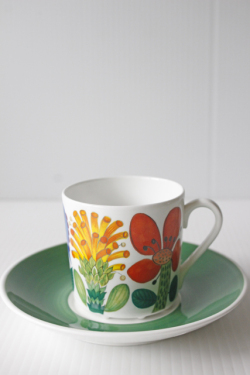 北欧ヴィンテージ/Gustavsberg/スティグ・リンドベリ/タヒチ/カップ＆ソーサー/No.2