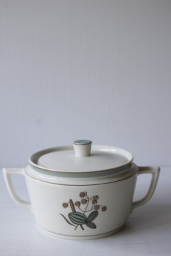北欧ヴィンテージ/Royal Copenhagen/シュガーポット/小判草