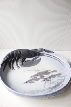 特大！北欧ヴィンテージ/Royal Copenhagen/ロブスターと魚のディッシュ/SOLDOUT