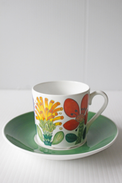 北欧ヴィンテージ/Gustavsberg/スティグ・リンドベリ/タヒチ/カップ＆ソーサー/No.3