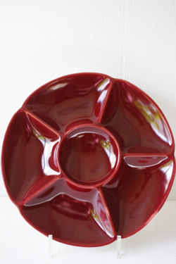 北欧ヴィンテージ/Royal Copenhagen/ Confetti/マルチトレイ/紅色/SOLD OUT